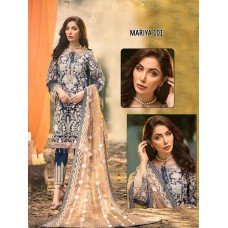 Navy Blue Embroidered Suit Pakistani Salwar Kameez